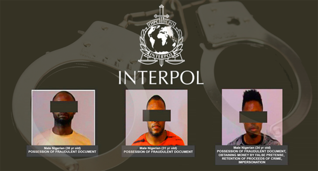 Interpol Arresto 3 ciberdelincuentes